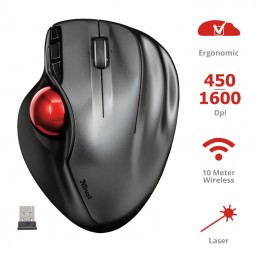 MOUSE TRUST WIRELESS TRACKBALL GAMING 23121