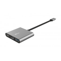 HUB  Dock Type-C 3 IN 1- 1PT USB Type-A 3.1 + 1 PT USB Type-A 2.0 HDMI 4K