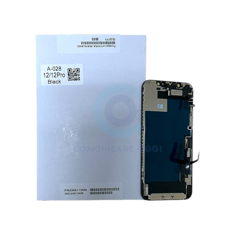 LCD DISPLAY IPHONE 12 - 12 PRO SERVICE PACK ORIGINALE (Without IC)