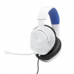 Cuffie JBL Quantum 100P Gaming Over Ear con Filo, JBL QuantumSOUND Signature e Jack per Cuffie da 3,5 mm WHITE